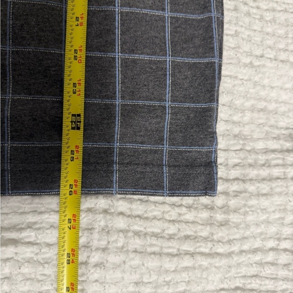 George Mens Gray Check Pattern Polo Shirt Size Small - Picture 7 of 7